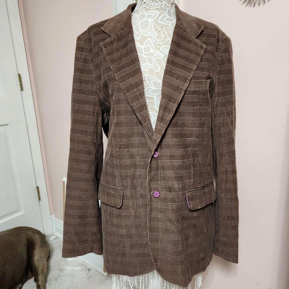 EUC Modern Amusement CORDUROY Sport Coat Blazer Two-Button Jacket Men XL